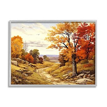Stupell Home Decor Classic Fall Foliage Framed Canvas Wall Art