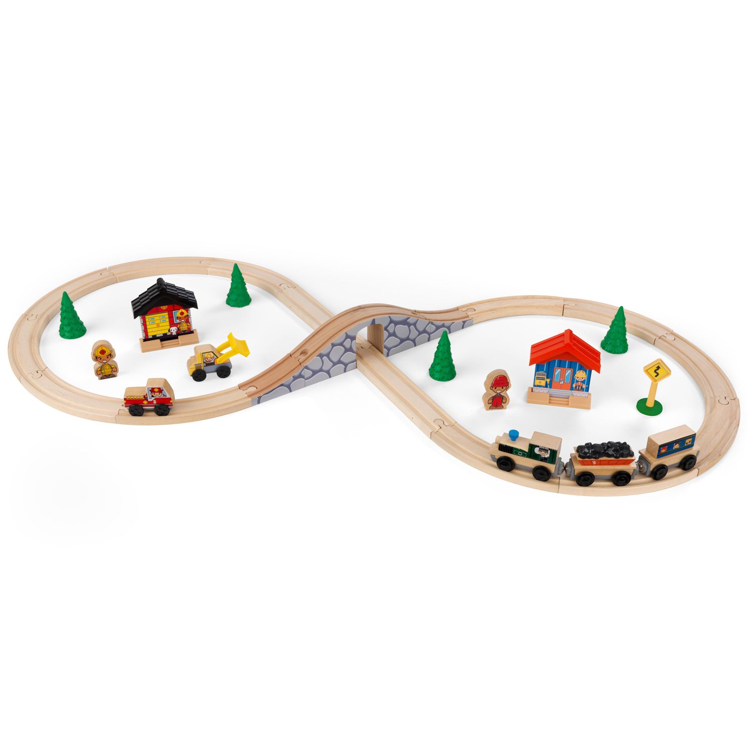 kidkraft waterfall junction train set