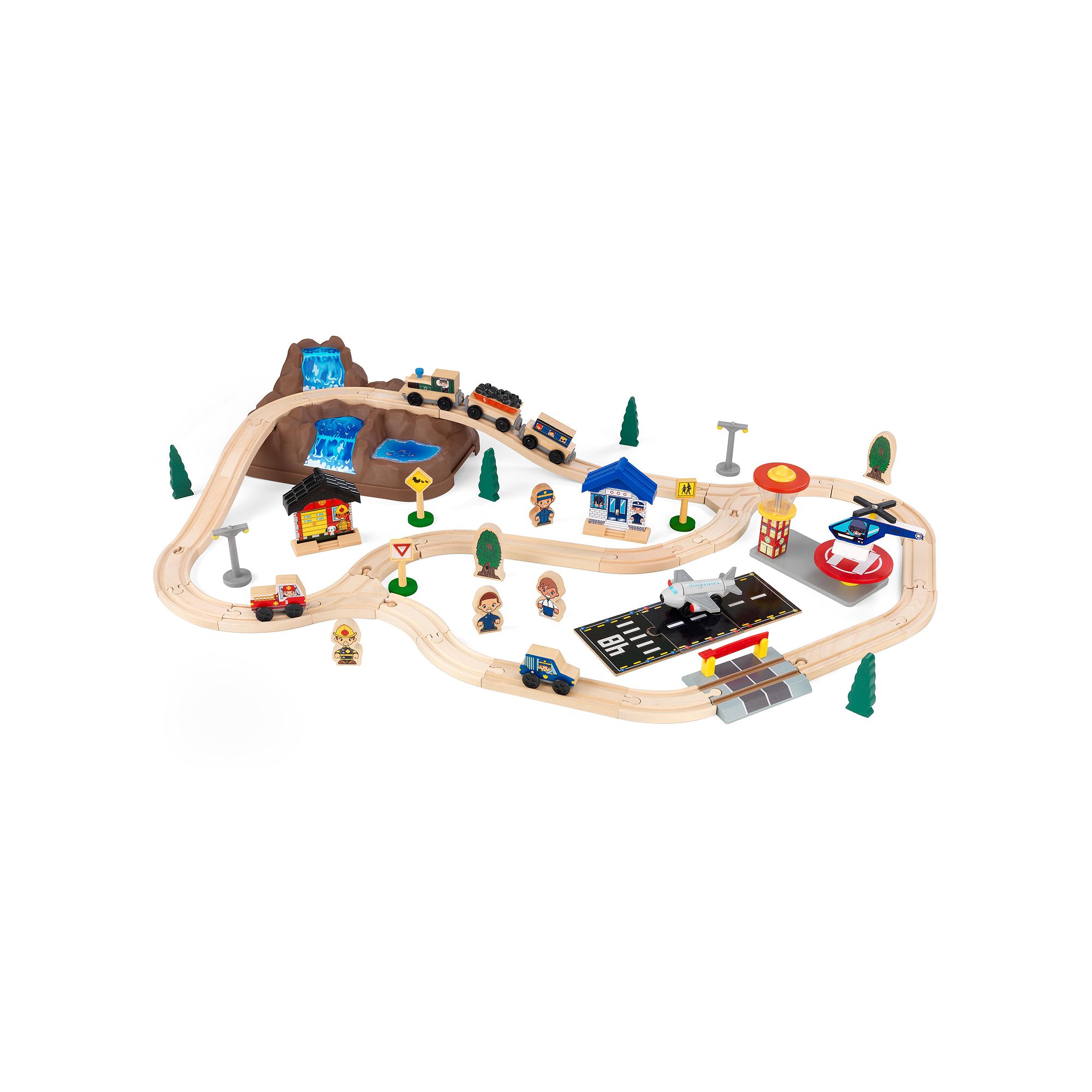 KidKraft Bucket Top Mountain Train Set, Multi