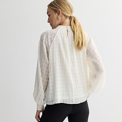 Women's Nine West Mockneck Blouse