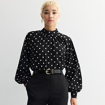 Women's Nine West Mockneck Blouse