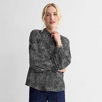 Women's Nine West Mockneck Blouse