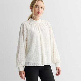 Women's Nine West Mockneck Blouse