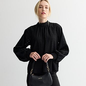 Women's Nine West Mockneck Blouse