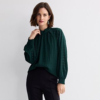 Women's Nine West Mockneck Blouse