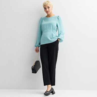 Women's Nine West Cinched Long Sleeve Blouse