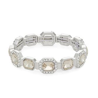 You're Invited Silver-Tone Stretch Bracelet
