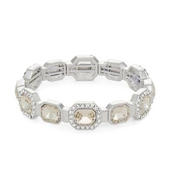 You're Invited Silver-Tone Stretch Bracelet