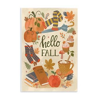 Stupell Home Decor Hello Fall Plaque Wall Art