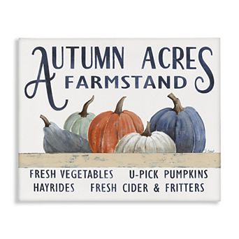 Stupell Home Decor Autumn Acres Farmstand Canvas Wall Art