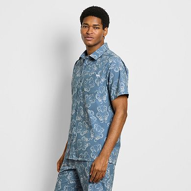 Men's Hurley Ocean Ditz Allover Print Stretch Woven Shirt