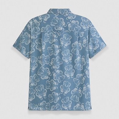 Men's Hurley Ocean Ditz Allover Print Stretch Woven Shirt