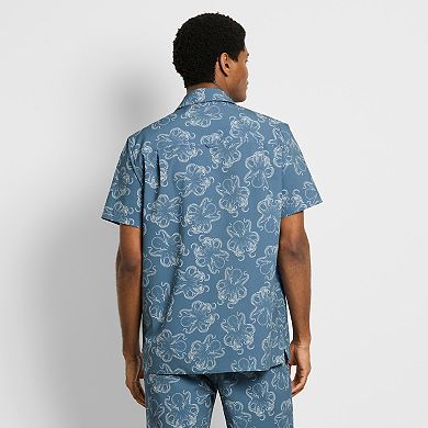 Men's Hurley Ocean Ditz Allover Print Stretch Woven Shirt