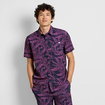 Men's Hurley Ocean Ditz Allover Print Stretch Woven Shirt