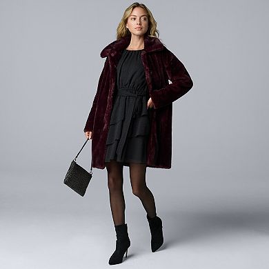 Women's Simply Vera Vera Wang Faux Fur Coat