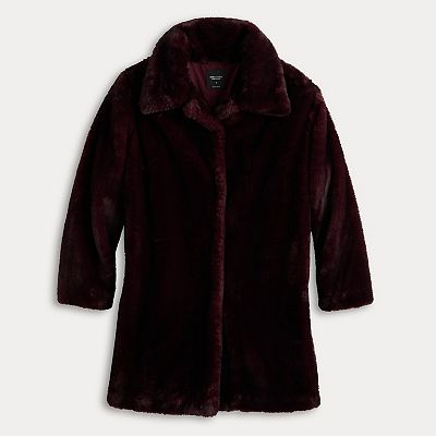Women's Simply Vera Vera Wang Faux Fur Coat