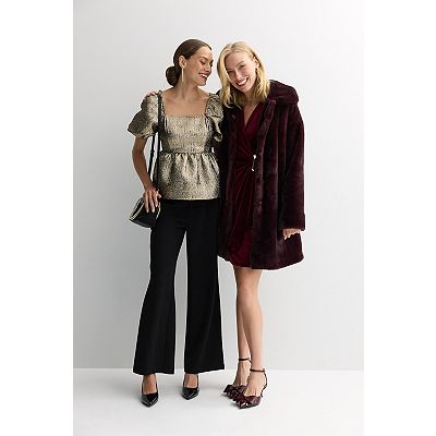 Women's Simply Vera Vera Wang Faux Fur Coat