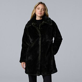 Women's Simply Vera Vera Wang Faux Fur Coat