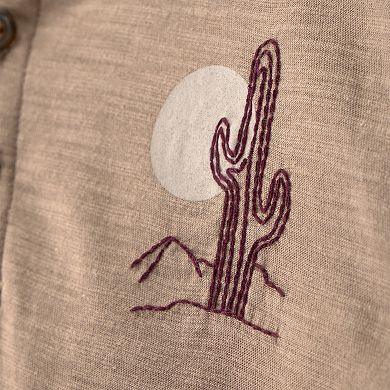 Toddler Boy Carter's 2-Piece Desert Cactus Henley Top & Shorts Set