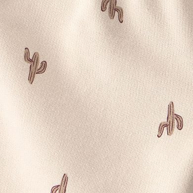 Toddler Boy Carter's 2-Piece Desert Cactus Henley Top & Shorts Set