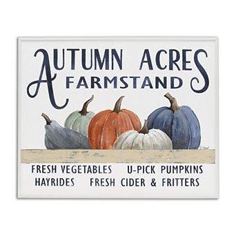 Stupell Home Decor Autumn Acres Farmstand Framed Giclee Wall Art