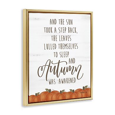 Stupell Home Decor Autumn Awakened Framed Canvas Wall Art
