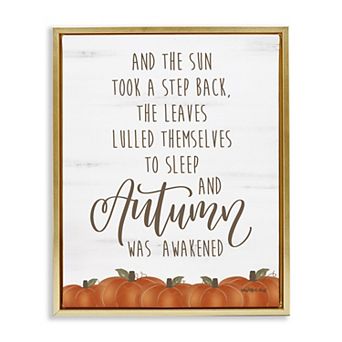 Stupell Home Decor Autumn Awakened Framed Canvas Wall Art