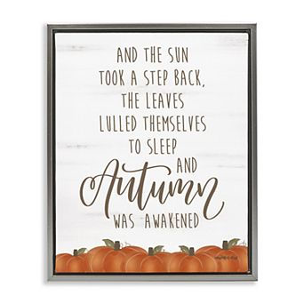 Stupell Home Decor Autumn Awakened Framed Canvas Wall Art