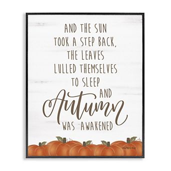 Stupell Home Decor Autumn Awakened Framed Giclee Wall Art