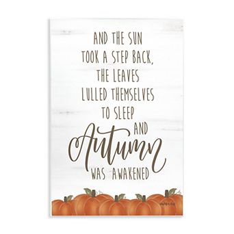 Stupell Home Decor Autumn Awakened Plaque Wall Art