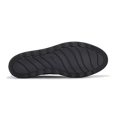 Clarks® Sharon Pace Women's Leather Slip-On Wedge Heel Loafers