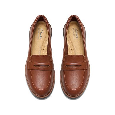 Clarks® Westlynn Glow Women's Leather Lug Sole Loafers