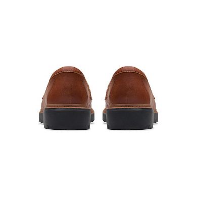Clarks® Westlynn Glow Women's Leather Lug Sole Loafers