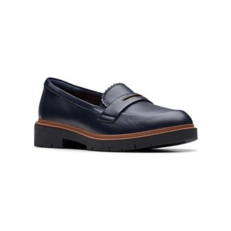 Clarks® Westlynn Glow Women's Leather Lug Sole Loafers