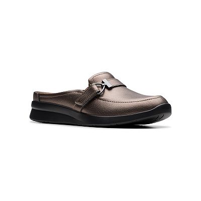 Clarks Brown Leather Slip-On Loafers with Horsebit Detail Clarks Mens Loafers Brown Moc Toe Horsebit Leather Slip On  main image 3