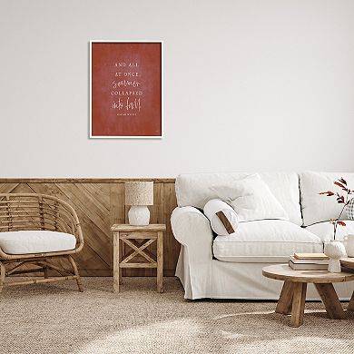 Stupell Home Decor Oscar Wilde Fall Quote Framed Giclee Wall Art