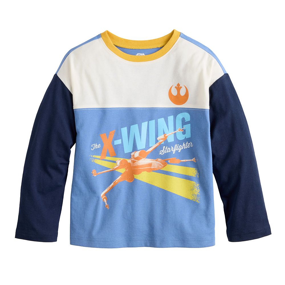 Boys 4-12 Jumping Beans® Star Wars X-Wing Starfighter Long Sleeve ...