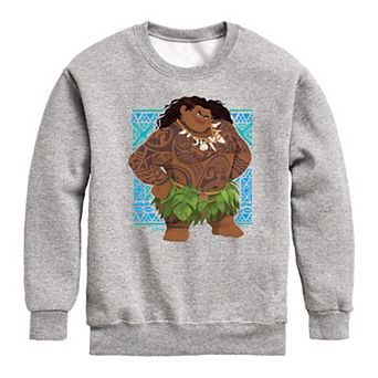 Disney's Moana 2 Boys 8-20 Maui Tribal Crew Fleece Sweatshirt