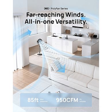DREO 37-42 inch 9-Speed Oscillating Pedestal Fan