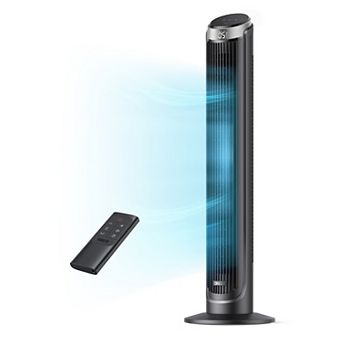 DREO 40 inch Tower Fan with Remote 5 Speed 90° Oscillation