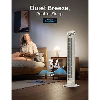 DREO 40 inch Smart Tower Fan with Remote 5 Speed