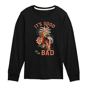 Disney's The Lion King Scar Boys 8-20 It's Good To Be Bad Long Sleeve Graphic Tee