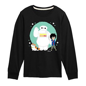 Disney's Baymax Hiro & Mochi Boys 8-20 Long Sleeve Graphic Tee
