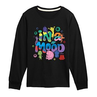 Disney / Pixar's Inside Out 2 Boys 8-20 in A Mood Long Sleeve Graphic Tee