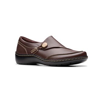 Clarks® Cora Teresa Women's Leather Casual Slip-On Shoes