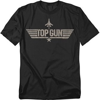 Big & Tall Top Gun Monotoned Logo Graphic Tee