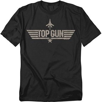 Big & Tall Top Gun Monotoned Logo Graphic Tee