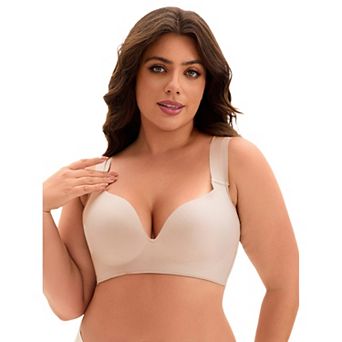 Women's Full Coverage Push Up Wirefree Support Bra