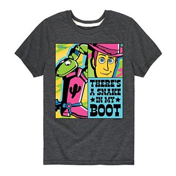 Disney / Pixar's Toy Story Woody Boys 8-20 There's A Snake In My Boot Graphic Tee