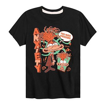 Disney / Pixar's Inside Out 2 Boys 8-20 Anxiety Too Much Pressure Graphic Tee